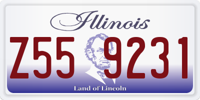 IL license plate Z559231