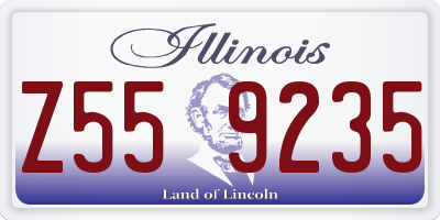 IL license plate Z559235