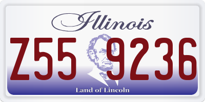 IL license plate Z559236