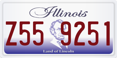 IL license plate Z559251