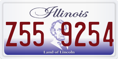 IL license plate Z559254