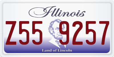 IL license plate Z559257