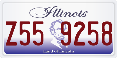 IL license plate Z559258