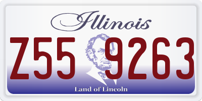 IL license plate Z559263