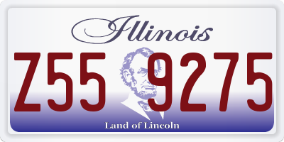 IL license plate Z559275