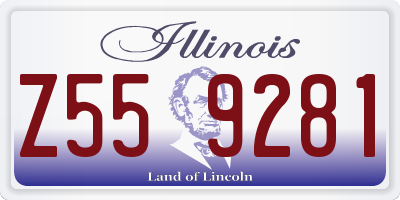 IL license plate Z559281
