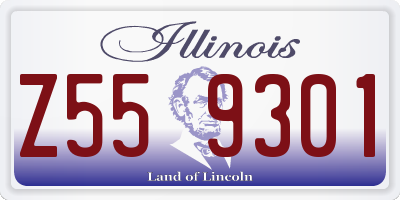 IL license plate Z559301