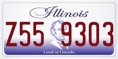 IL license plate Z559303
