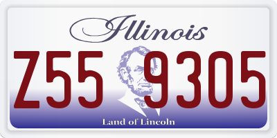 IL license plate Z559305