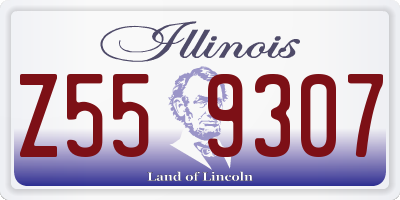 IL license plate Z559307