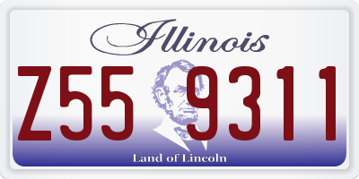 IL license plate Z559311
