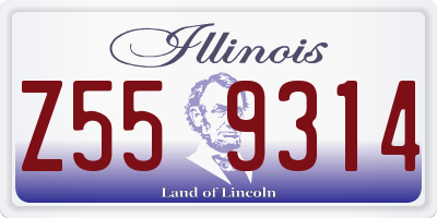 IL license plate Z559314