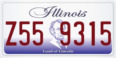 IL license plate Z559315
