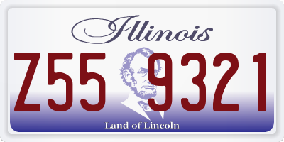 IL license plate Z559321