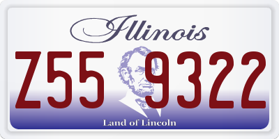 IL license plate Z559322
