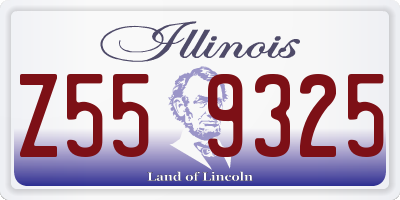 IL license plate Z559325