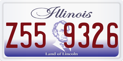 IL license plate Z559326
