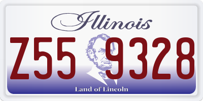 IL license plate Z559328