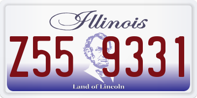 IL license plate Z559331