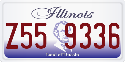 IL license plate Z559336