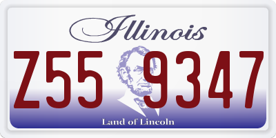 IL license plate Z559347
