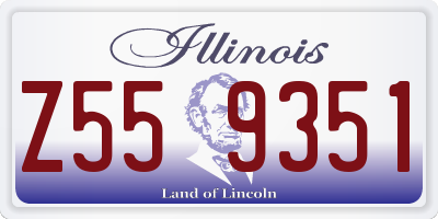 IL license plate Z559351