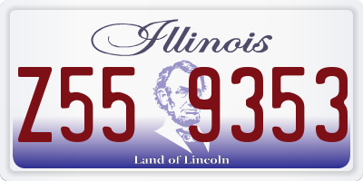 IL license plate Z559353