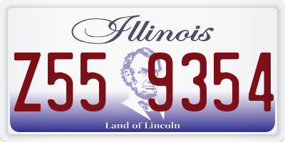 IL license plate Z559354