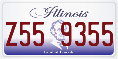 IL license plate Z559355