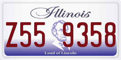 IL license plate Z559358