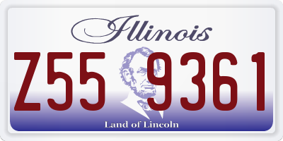 IL license plate Z559361