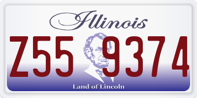IL license plate Z559374