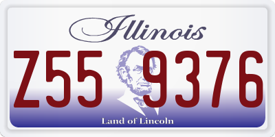 IL license plate Z559376