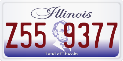 IL license plate Z559377