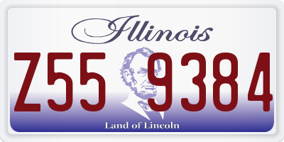 IL license plate Z559384