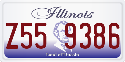 IL license plate Z559386