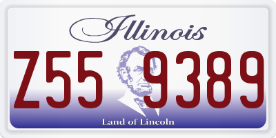 IL license plate Z559389