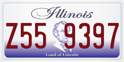 IL license plate Z559397