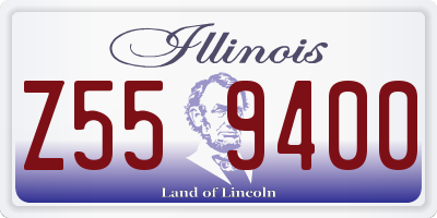 IL license plate Z559400