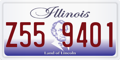 IL license plate Z559401