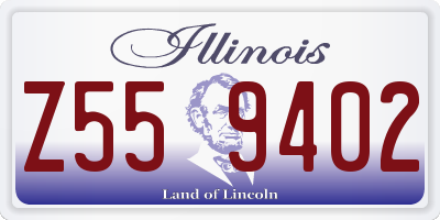 IL license plate Z559402