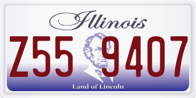 IL license plate Z559407