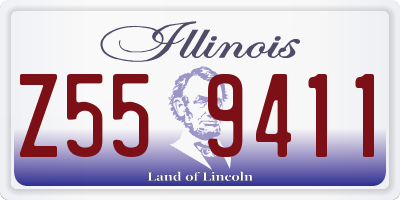 IL license plate Z559411