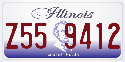 IL license plate Z559412