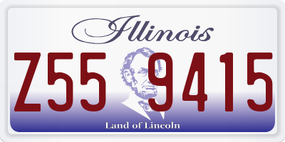 IL license plate Z559415