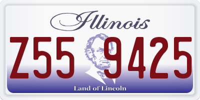 IL license plate Z559425
