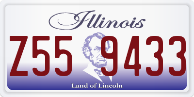 IL license plate Z559433