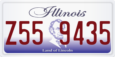 IL license plate Z559435