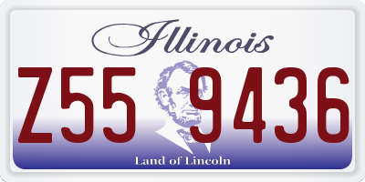 IL license plate Z559436