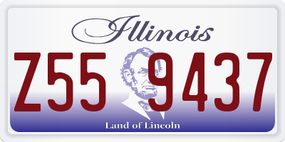 IL license plate Z559437